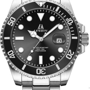 LN LENQIN Mens Watches Stainless Steel Waterproof Analog Quartz Watch for Men with